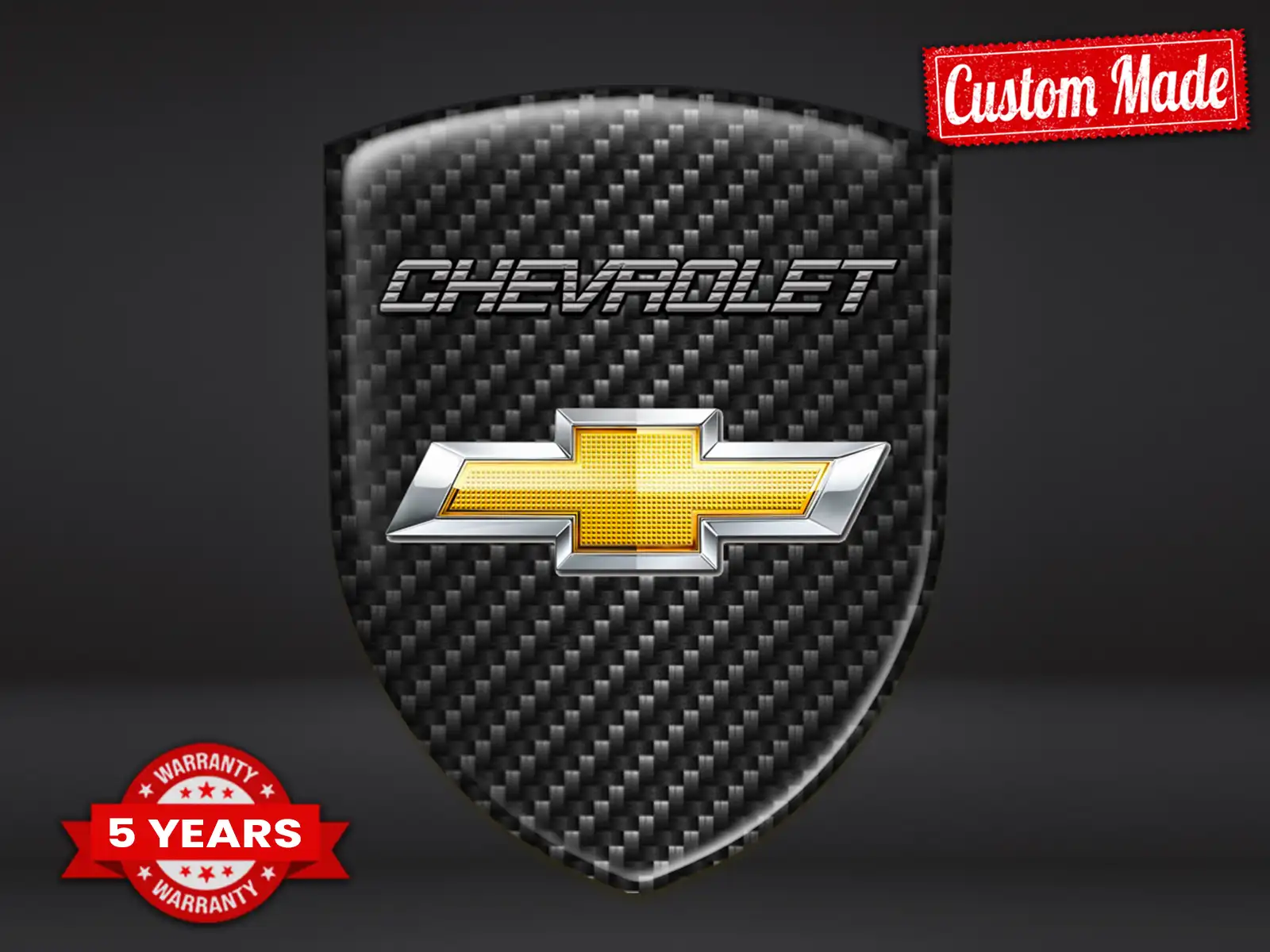 Chevrolet Autoaufkleber Premium Stern Modern